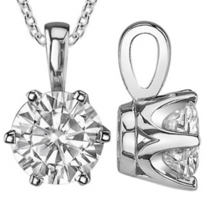 pendent diamond white gold